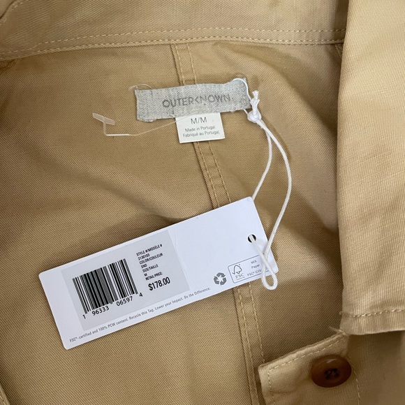 Outerknown Long Sleeve Zip Utility Station Jumpsuit Organic Cotton/Linen NWT - Picture 9 of 11